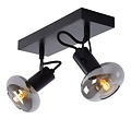 Elegant unique ceiling spotlight 2xE14 black