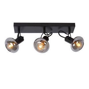 Elegant unique ceiling spotlight 3xE14 black