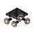 Spot de plafond élégant et unique 4xE14 noir