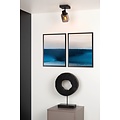 Spot de plafond 1xE14 noir avec verre fumé