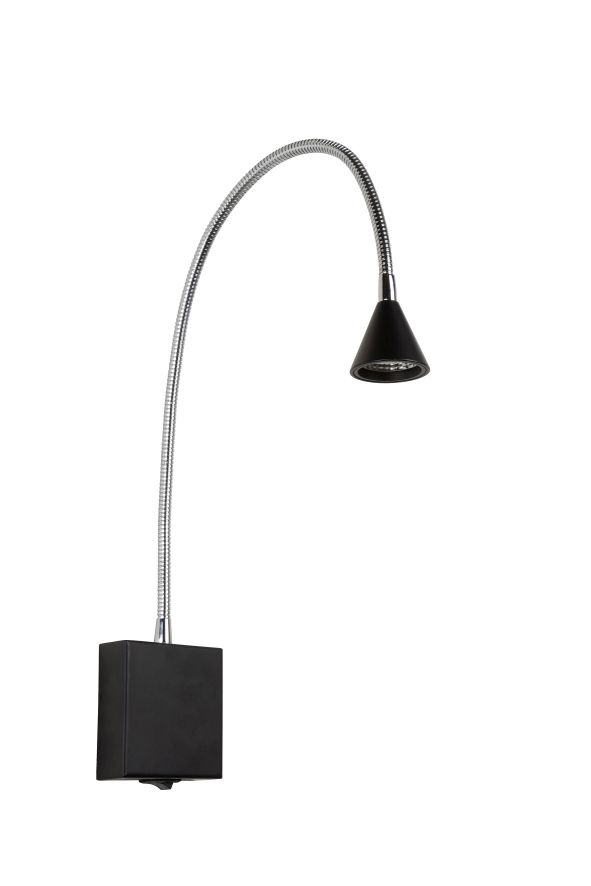 Lampe de chevet pliable moderne noire LED 1x4W 4000K