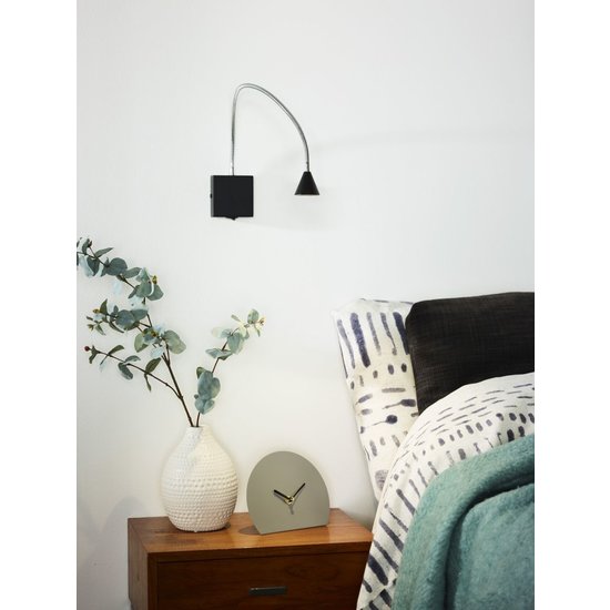 Foldable modern black bedside lamp LED 1x4W 4000K