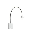 Foldable modern white bedside lamp LED 1x4W 4000K