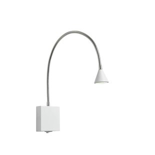 Foldable modern white bedside lamp LED 1x4W 4000K