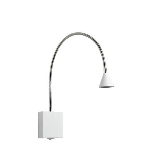 Plooibaar modern wit bedlampje LED 1x4W 4000K