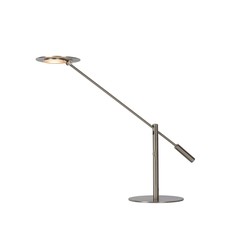 Mattverchromte Schreibtischlampe Büro LED dimmbar 1x9W 3000K