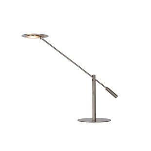 Mat chroom bureaulamp kantoor LED dimbaar 1x9W 3000K