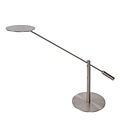Mattverchromte Schreibtischlampe Büro LED dimmbar 1x9W 3000K