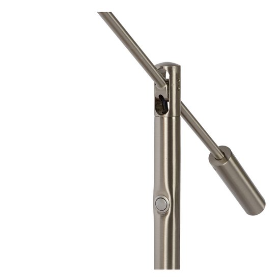 Mat chroom bureaulamp kantoor LED dimbaar 1x9W 3000K