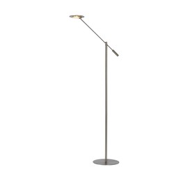 Lampe de lecture chrome mat sur pied LED dimmable 1x9W 3000K