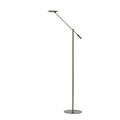Matt chrome reading lamp standing LED dimmable 1x9W 3000K