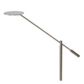 Matt chrome reading lamp standing LED dimmable 1x9W 3000K