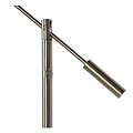 Matt chrome reading lamp standing LED dimmable 1x9W 3000K