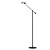 Zwarte leeslamp staand LED dimbaar 1x9W 3000K