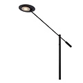 Zwarte leeslamp staand LED dimbaar 1x9W 3000K