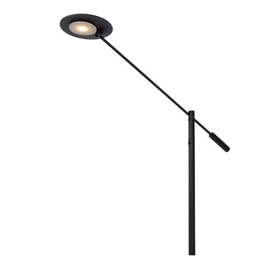 Liseuse noire sur pied LED dimmable 1x9W 3000K