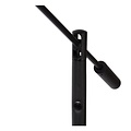 Zwarte leeslamp staand LED dimbaar 1x9W 3000K