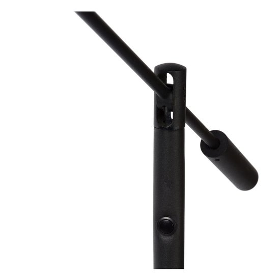 Zwarte leeslamp staand LED dimbaar 1x9W 3000K