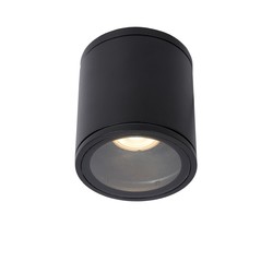 Spot de plafond cylindrique étanche 9 cm GU10 IP65 noir