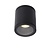 Waterproof cylinder ceiling spotlight 9 cm GU10 IP65 black