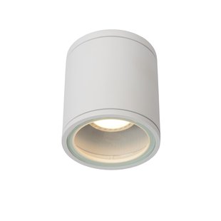 Waterproof cylinder ceiling spotlight 9 cm GU10 IP65 white