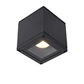 Waterproof square ceiling spotlight 9 cm GU10 IP65 black