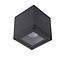 Waterproof square ceiling spotlight 9 cm GU10 IP65 black