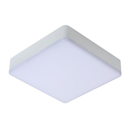 Plafón de techo estanco 30W 3000K IP44 cuadrado blanco