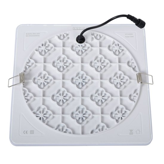 Wasserdichte Deckenleuchte 30W 3000K IP44 weißes Quadrat