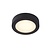 Waterproof ceiling lamp 18cm round black dim 12W 3000K IP44