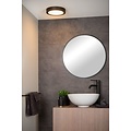 Waterproof ceiling lamp 24cm round black dim 15W 3000K IP44