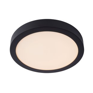 Waterproof ceiling lamp 30cm round black dim 30W 3000K IP44