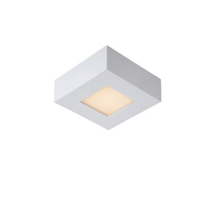 Waterproof ceiling lamp 10.8cm square white dim 8W 3000K IP44