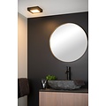Waterproof ceiling lamp 16.8cm square black dim 15W 3000K IP44