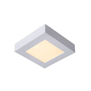 Waterproof ceiling lamp 16.8cm square white dim 15W 3000K IP44