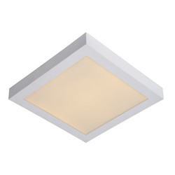 Plafón estanco 30cm cuadrado blanco dim 30W 3000K IP44