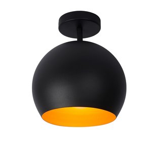 Süße kugelförmige schwarze Deckenlampe 25 cm E27