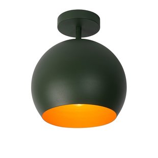 Cute spherical green ceiling lamp 25 cm E27