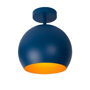 Niedliche kugelförmige blaue Deckenlampe 25 cm E27
