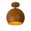 Cute spherical ocher yellow ceiling lamp 25 cm E27