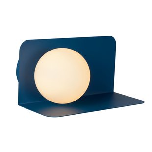 Catchy bolvorm pastelblauwe wandlamp G9