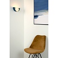 Lámpara de pared Trendy semicircular azul pastel G9