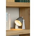 Compact simple gray table lamp 10 cm E14