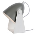 Lampe à poser compacte simple grise 10 cm E14