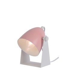 Lámpara de mesa compacta sencilla rosa 10 cm E14