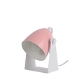 Lámpara de mesa compacta sencilla rosa 10 cm E14