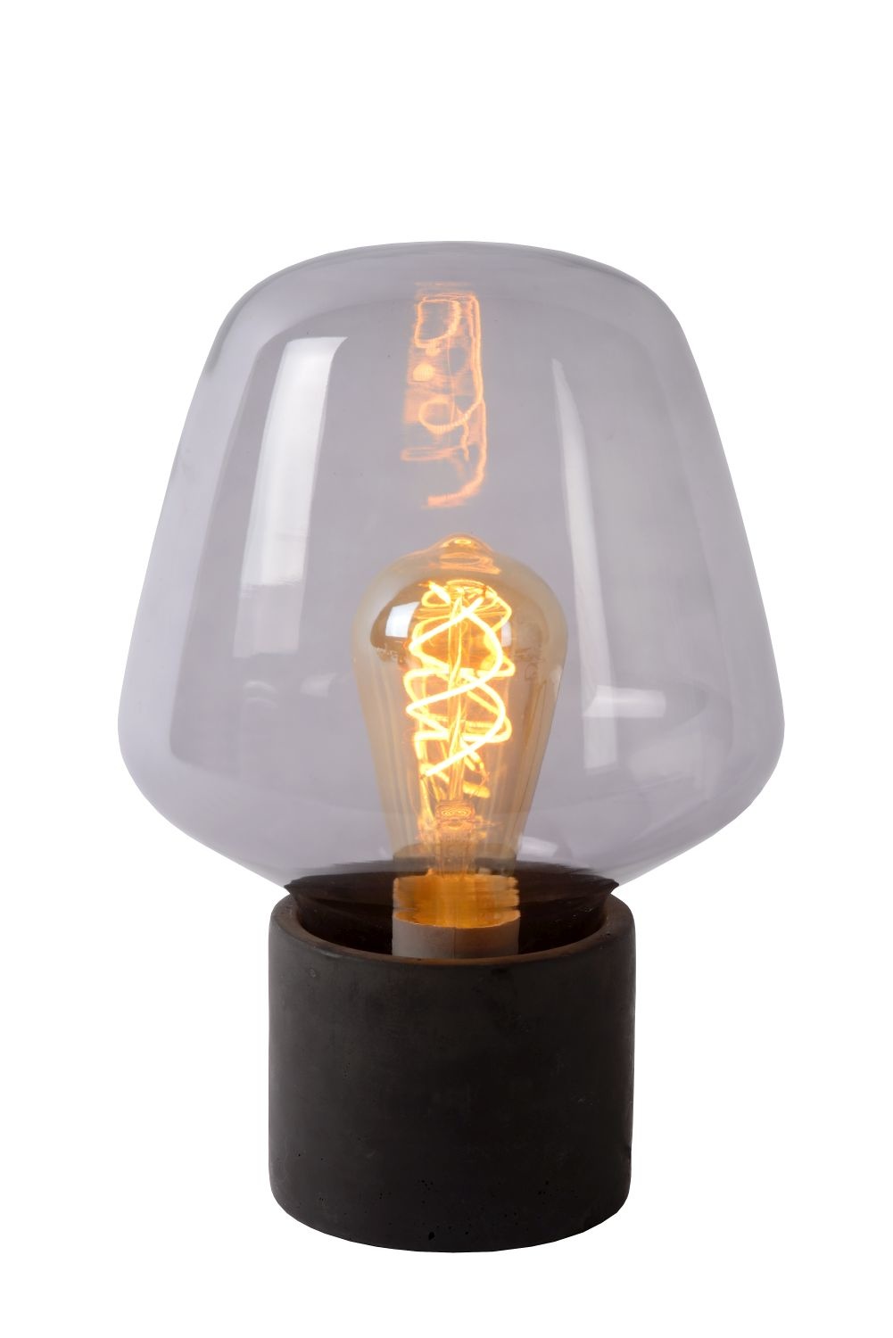 Source lumineuse ampoule LED couleur fumée lampe en verre en forme