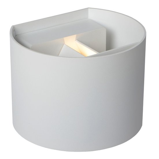 Foco de pared impermeable blanco redondo 7W 2700K IP54