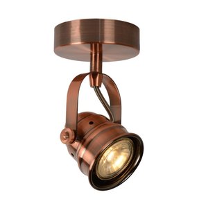 Foco de techo contemporáneo y antiguo cobre 9 cm LED GU10 1x5W 2700K