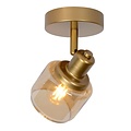 Luxurious classic 1xE14 matt gold/brass ceiling lamp